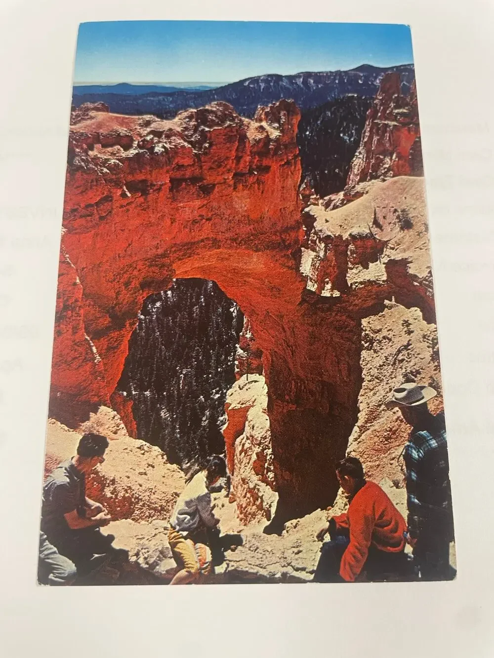 Vintage Bryce Canyon National Park Postcard Natural Bridge Utah 1950 Scenic View